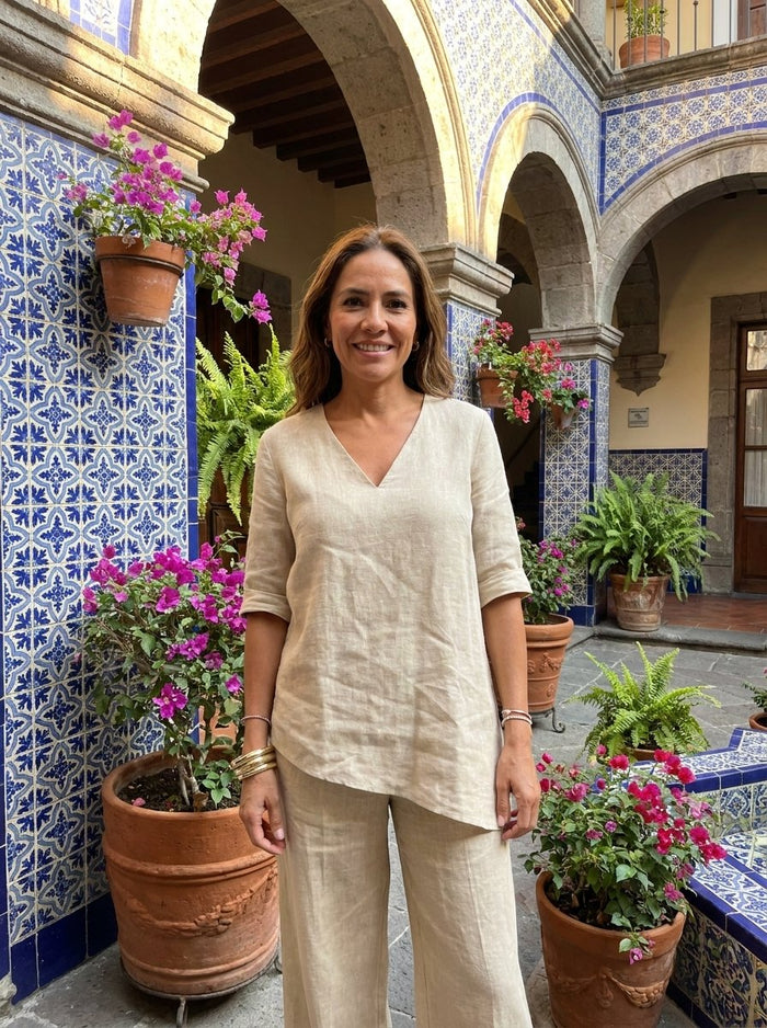 Clienta con su prenda