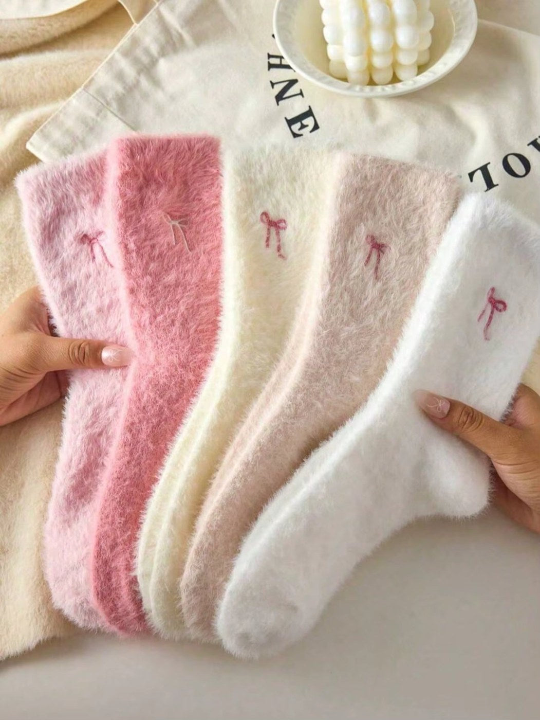 Calcetines Cozy de pelo suave a juego con el Conjunto Cozy