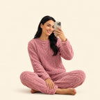 Conjunto Cozy rosa