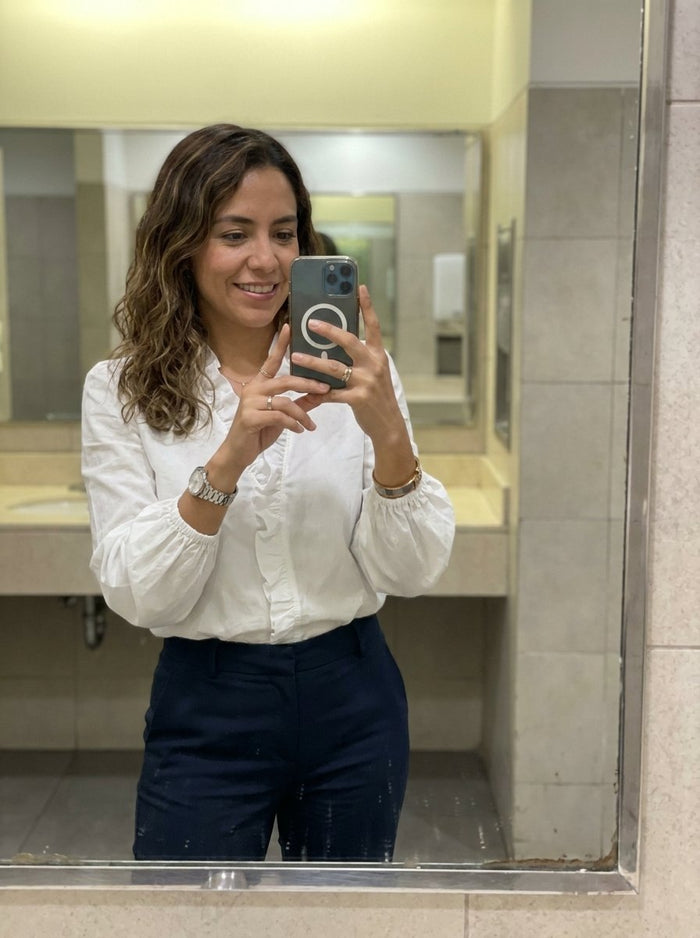 Clienta con su prenda