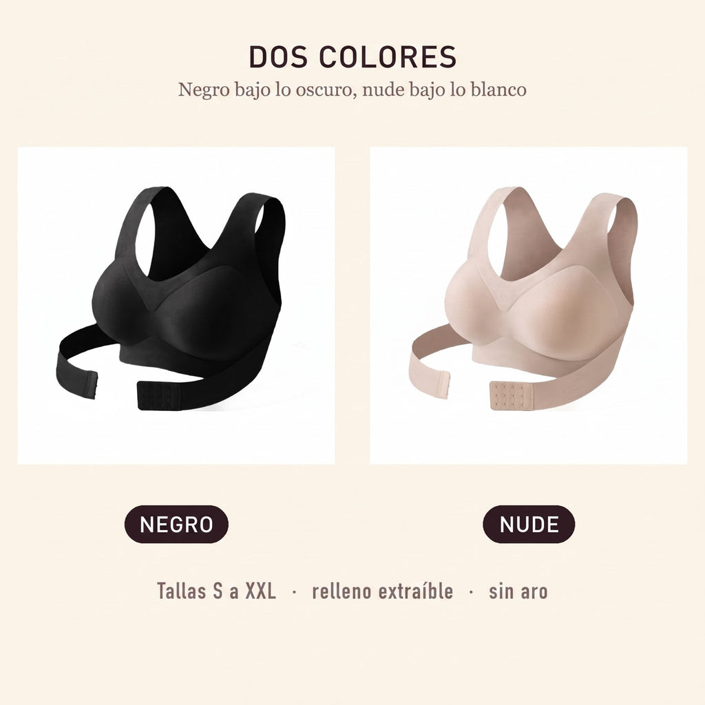 Sujetador Sculpt en negro y nude